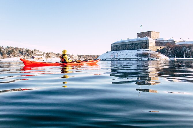 Winter Kayaking and Fika Tour - Islands of Stockholm Archipelago - Paddling in a Sea Kayak