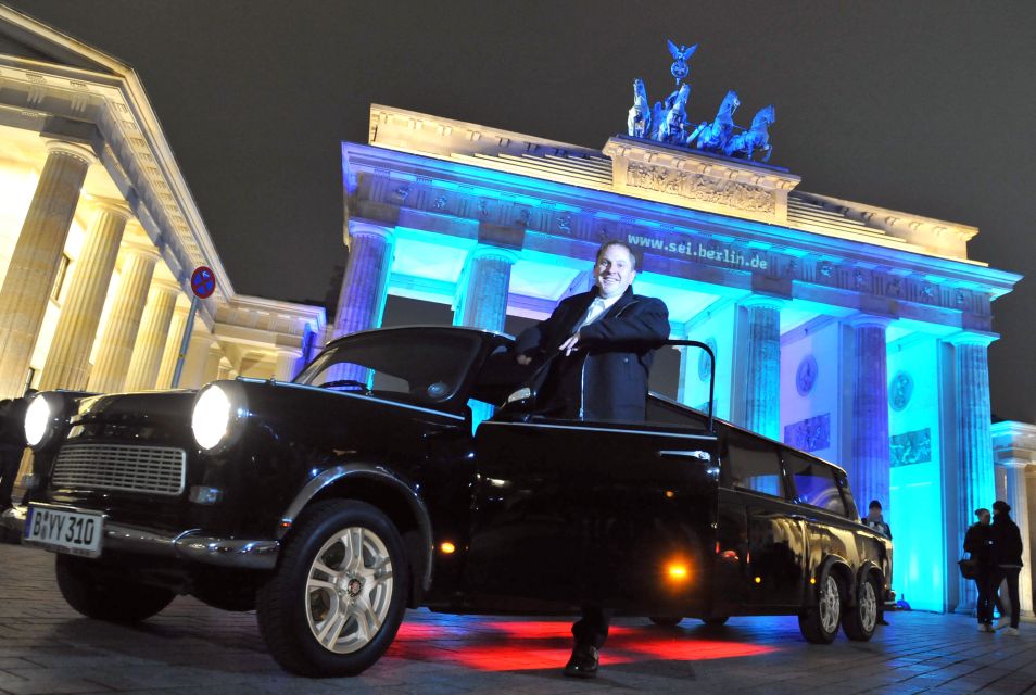 Berlin: Trabi Limousine Airport Transfer With City Tour - Package Pricing and Duration