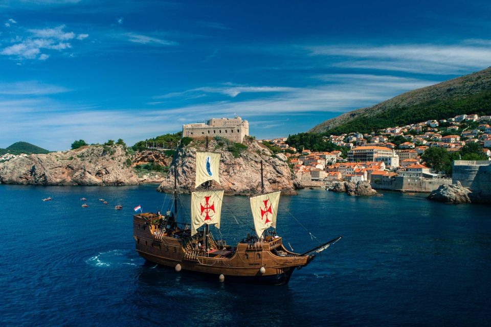 Dubrovnik: Galleon Cruise With a Live Show & Drink at Sunset - Cruise Duration and Languages