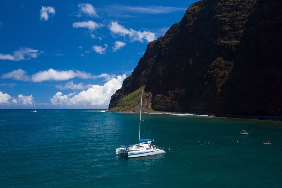 Kauai: Napali Coast Sail & Snorkel Tour From Port Allen - Snorkeling in Crystal-Clear Reefs