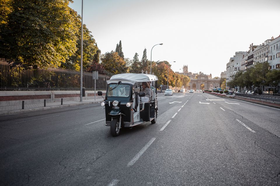 Madrid: Private City Tour by Eco Tuk Tuk - Strolling Through Plaza Mayor