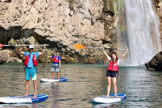 Paddle Surf Route Cliffs Nerja and Cascada De Maro + Snorkel - Duration and Return to Starting Point