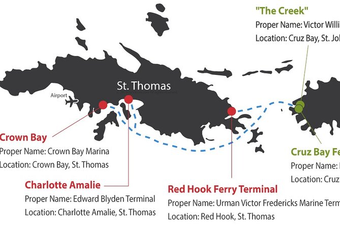 Paradise Taxi & Tours USVI- St Thomas Airport Transportation to Crown Bay Marina - Private Transportation and Tour Experience