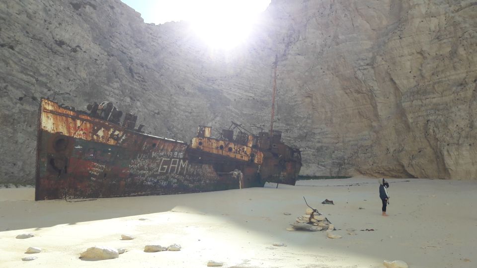 Porto Vromi: Navagio Beach & Blue Caves Private Boat Tour - Snorkeling and Swimming