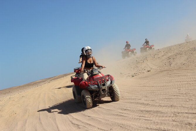 PRIVATE ADVENTURE Trip! 3 Hours Speed Boat + 3 Hours Quad Safari - Meeting and Pickup