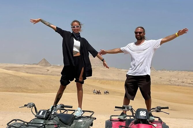 Private Guided Tour Giza Pyramids,Atv Bike,Camel Ride & Shopping - Egyptian Lunch