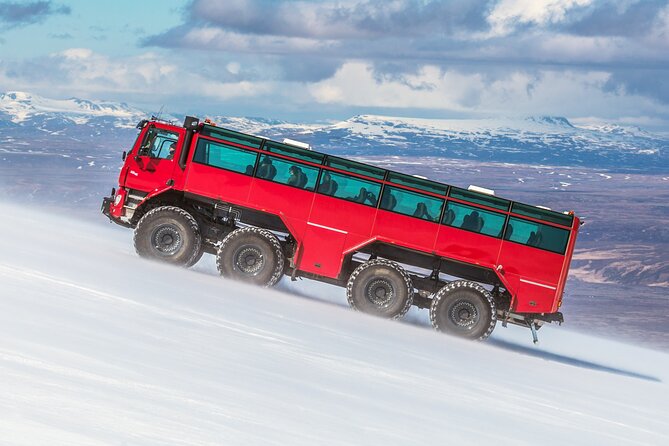 RED GLACIER MONSTER TRUCK Langjokull GLACIER Tour From Gullfoss - Backed by Positive Reviews