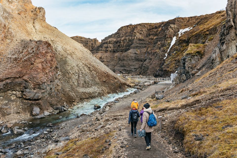 Reykjavik: Silver Circle, Canyon Baths, and Waterfalls Tour - Bathing in Canyon Baths