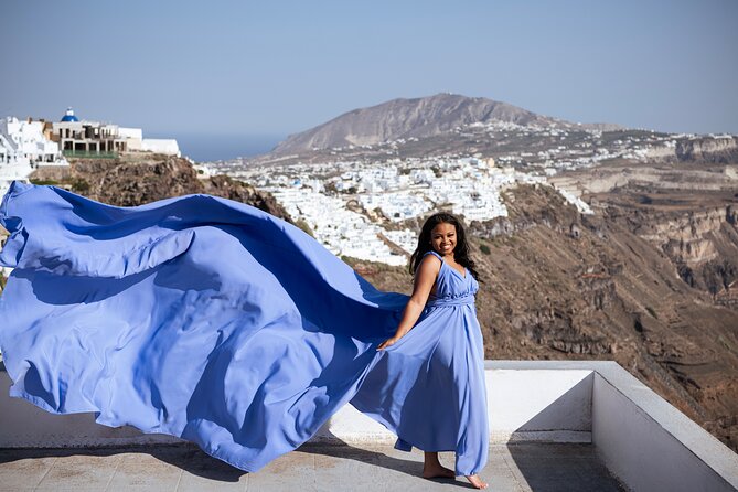 Santorini Flying Dress Photo Session Experience - Delivery of Final Edited Photos