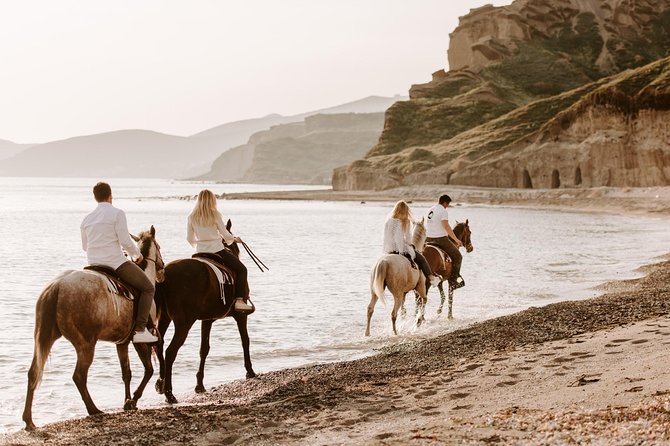 Santorini: Horse Riding to the Black Sandy Beach (Eros Beach) - Important Considerations for Participants