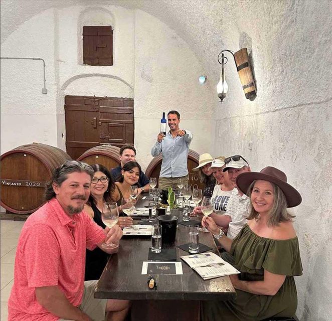 Santorini: Wine Adventure in 3 Wineries and 12 Wine Tastings - Booking and Availability