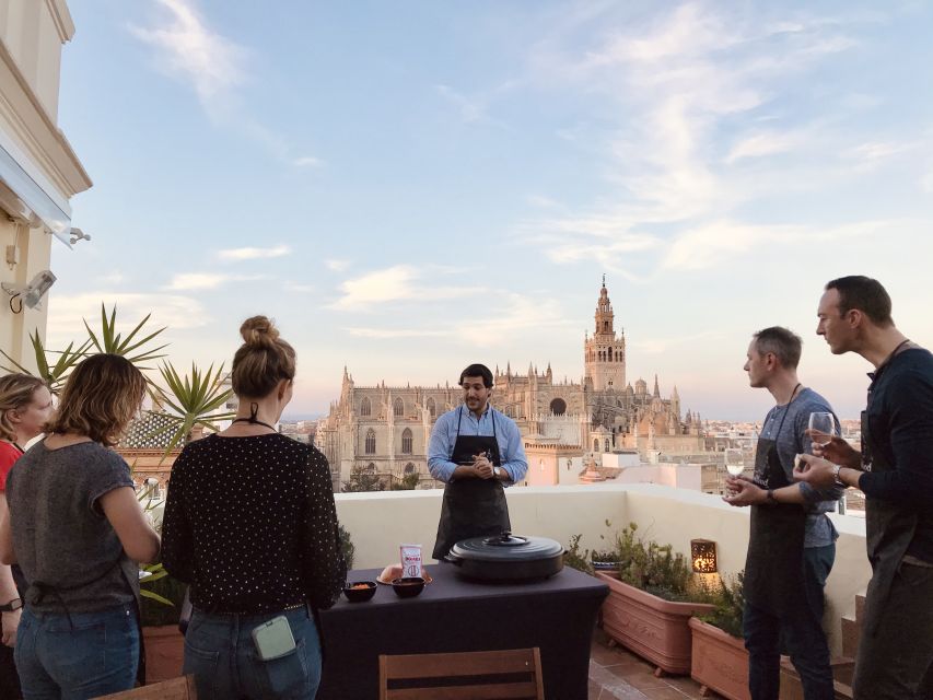 Seville: Private Paella Cooking Class With Cathedral Views - Feast on the Paella