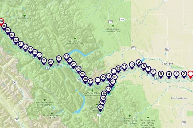 Smartphone Audio Driving Tour Between Lake Louise and Calgary - Accessibility and Additional Information