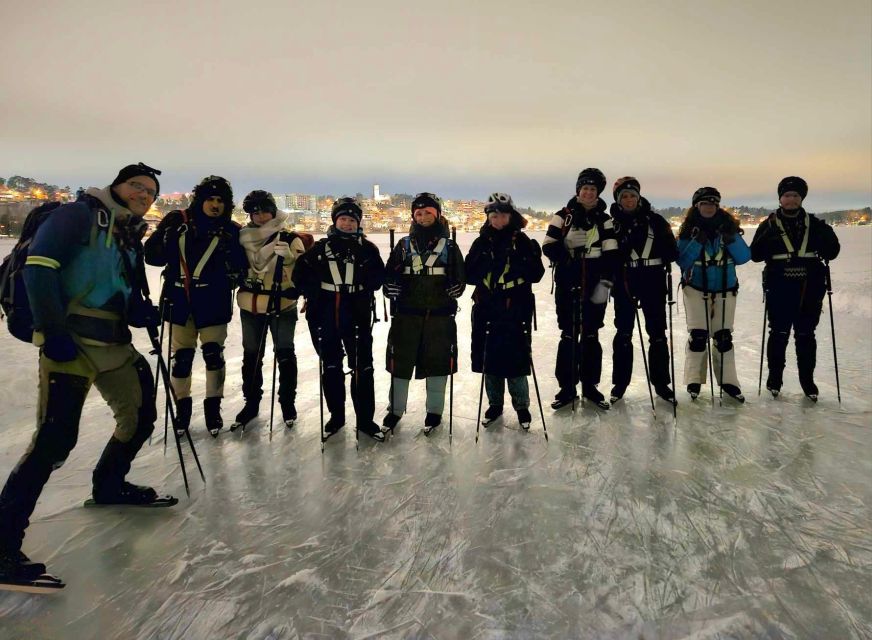 Stockholm: Ice Skating in the Moonlight With Hot Chocolate - Safety Briefing and Guided Tours