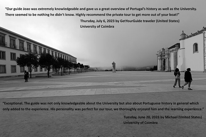 University of Coimbra - More Complete and Private Visit, Ticket Included - Duration and Meeting Points