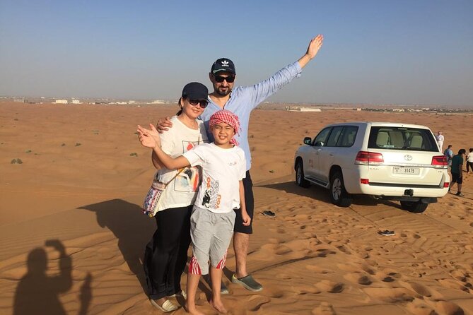 Dubai Desert Safari, Dune Bashing, Camel Ride, Sandboarding & BBQ - Convenient Pickup and Drop-off Service