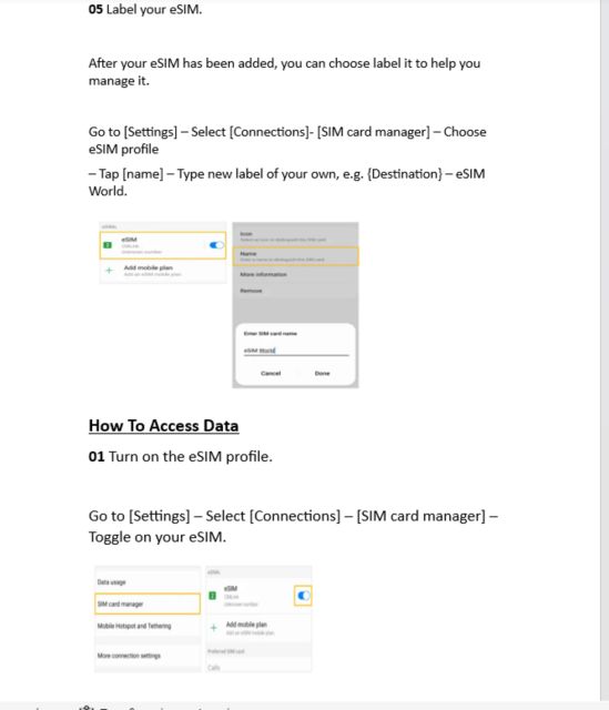 Esim for Austria - Data Plan - Potential Expansion Options