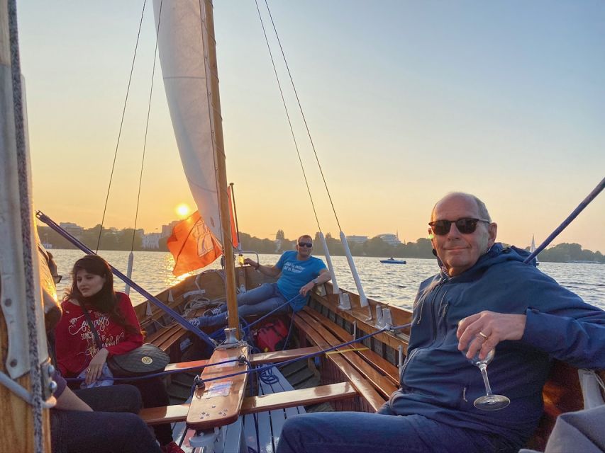 Hamburg: Alster River Sailboat Cruise With Sundowner - Sailing Instruction and Sundowner Drink