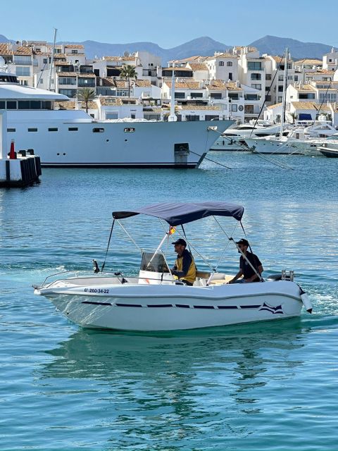 Marbella: Boat Rental Drive Yourself With Dolphin Sighting - Encountering Marine Life