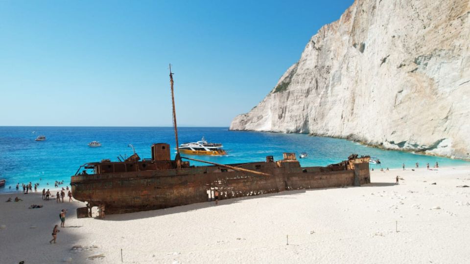 Porto Vromi: Navagio Beach & Blue Caves Private Boat Tour - Exploring Scenic Locations