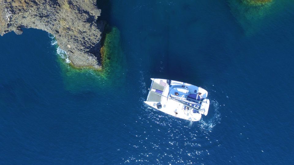 Santorini: Private Catamaran Cruise With Food & Drinks - Frequently Asked Questions