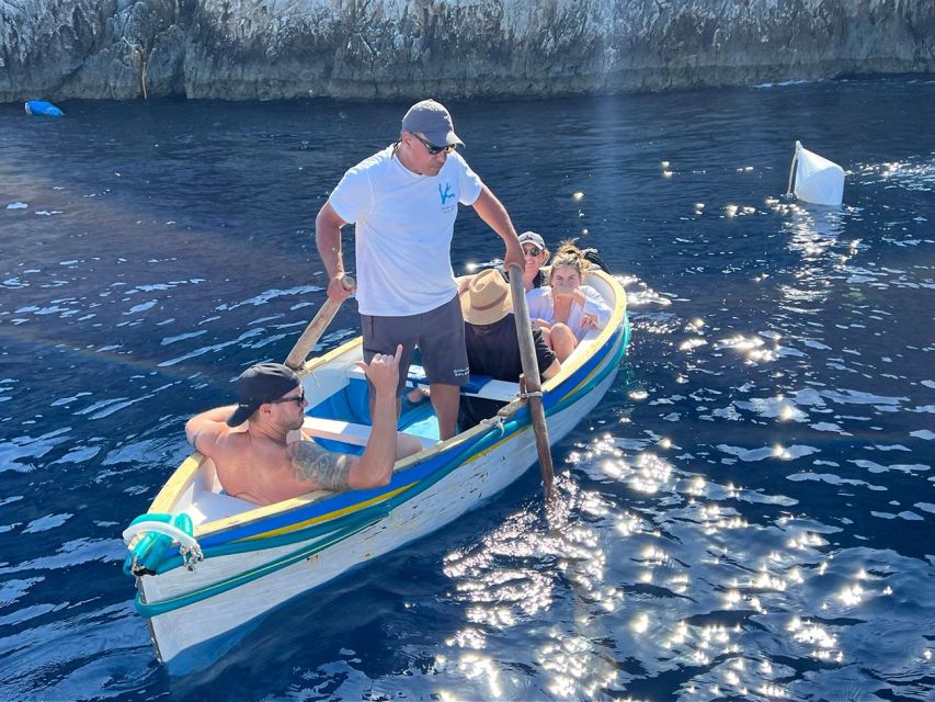 All Inclusive Blue Grotto Visit and Capri Private Boat Tour - Key Points