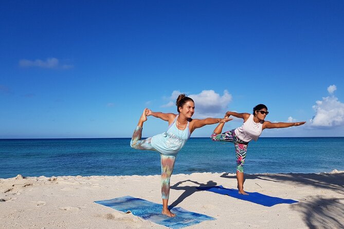 Beach Yoga at Eagle Beach All Levels Welcome - Key Points