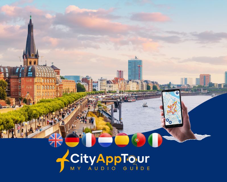 Dusseldorf: Walking Tour With Audio Guide on App - Key Points