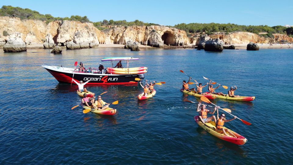 From Portimão: João De Arens Kayak and Speedboat Tour - Key Points