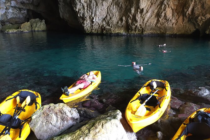 Kayak and Snorkel Excursion in Jávea. Portitxol - Granadella - Key Points