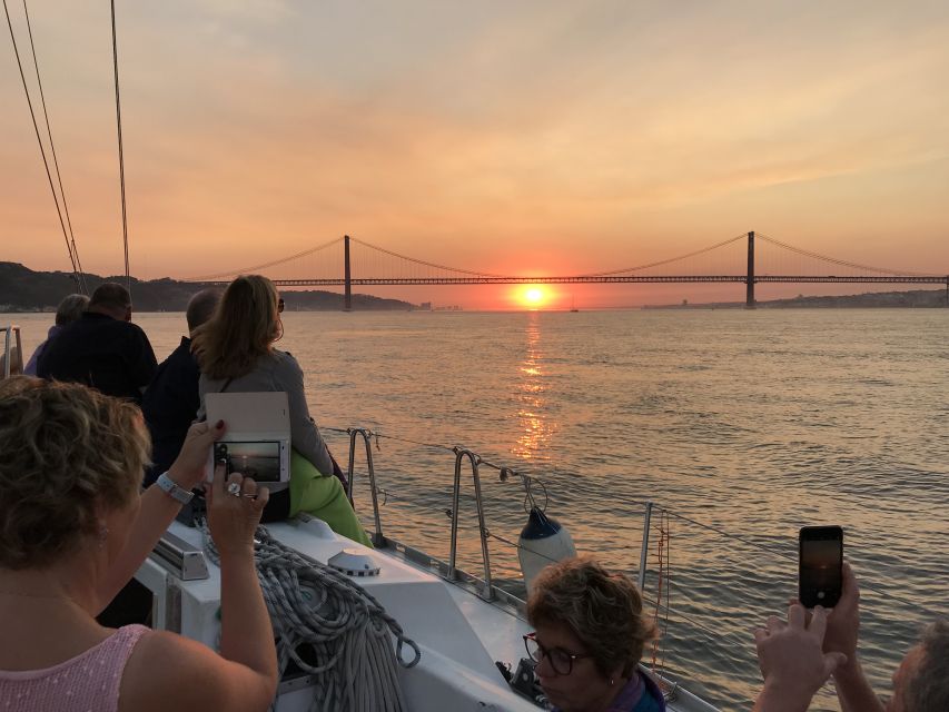 Lisbon: Sunset Sailing Cruise With Wine - Key Points