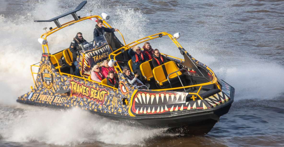 London: 40-Minute TOWER BEAST RIDE - Thames Speedboat Tour - Key Points