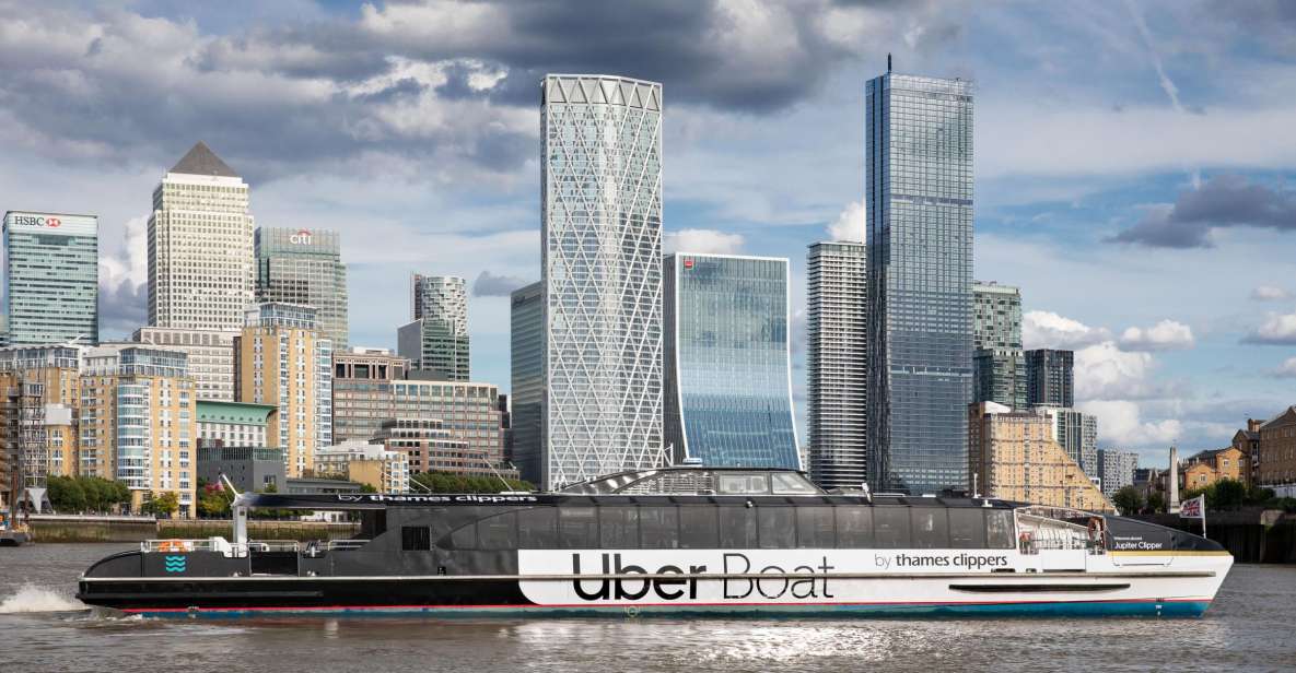 London: Uber Boat by Thames Clippers Hop-On Hop-Off Pass - Key Points