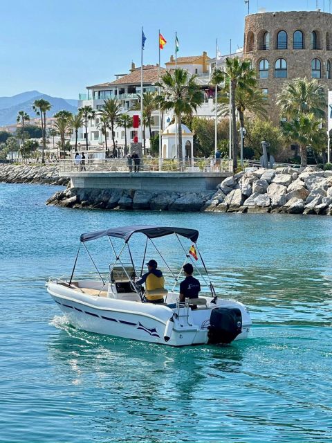 Marbella: Boat Rental Drive Yourself With Dolphin Sighting - Key Points