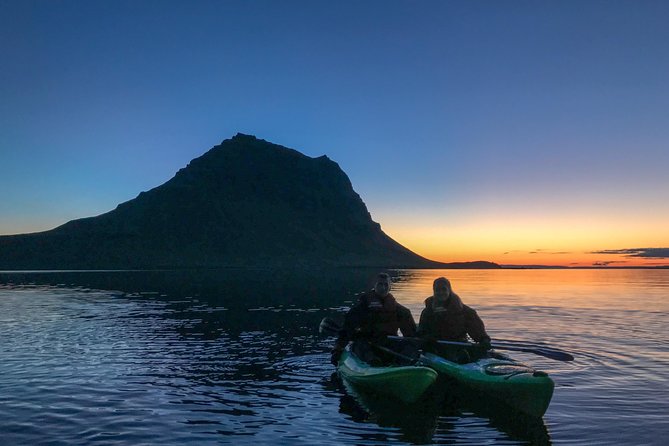 Midnight Sun Kayaking Adventure by Mt. Kirkjufell - Key Points