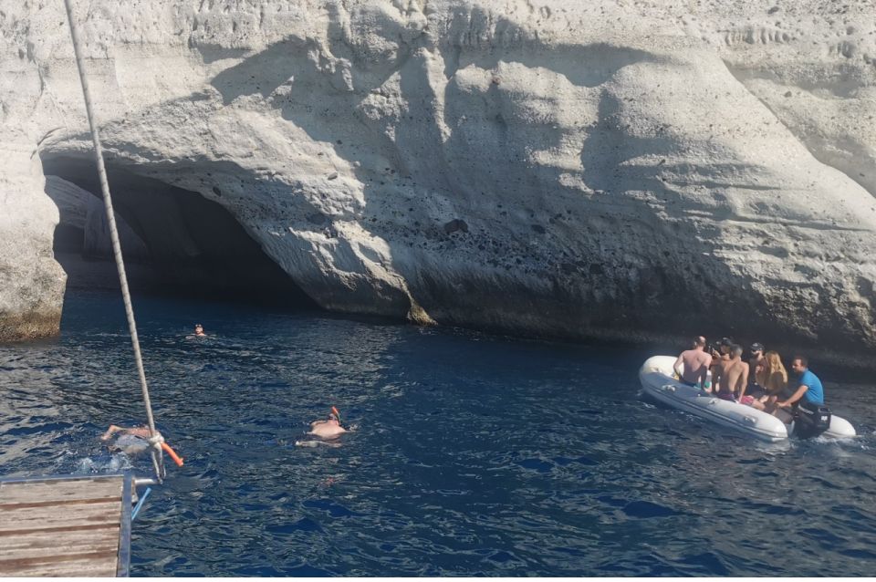 Milos: Full-Day Sailboat Cruise With Food and Open Bar - Key Points