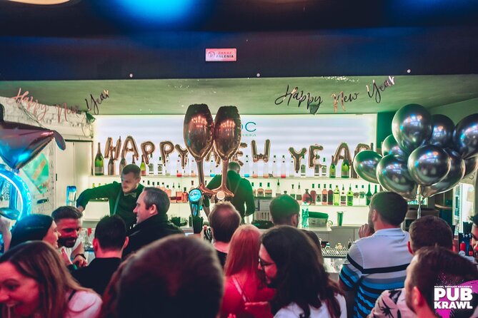 New Year's Eve Pub Crawl With 2 Hours of Free Alcohol + Buffet - Explore Krakow - Key Points