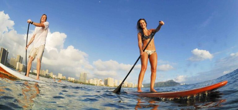 Oahu: Waikiki 2 Hour Private Paddleboarding Lesson Water Safety Essentials