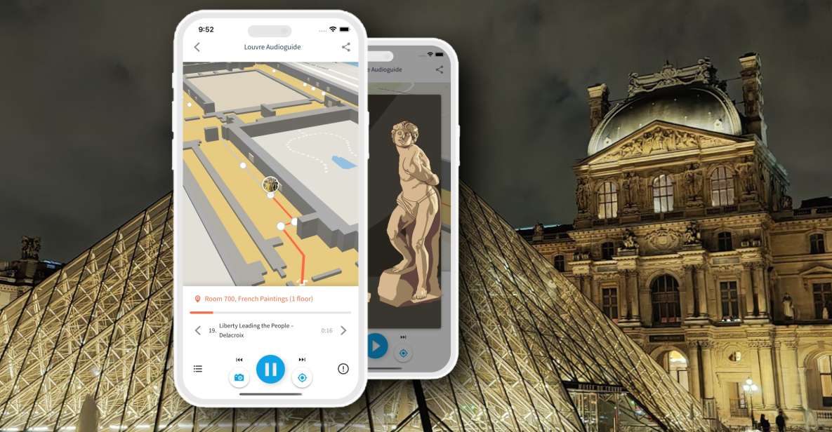 Paris: Audio Guide of the Louvre in English in Mobile App - Key Points