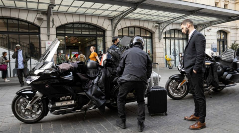 Paris: Private Motorcycle Taxi Orly - Paris - Key Points