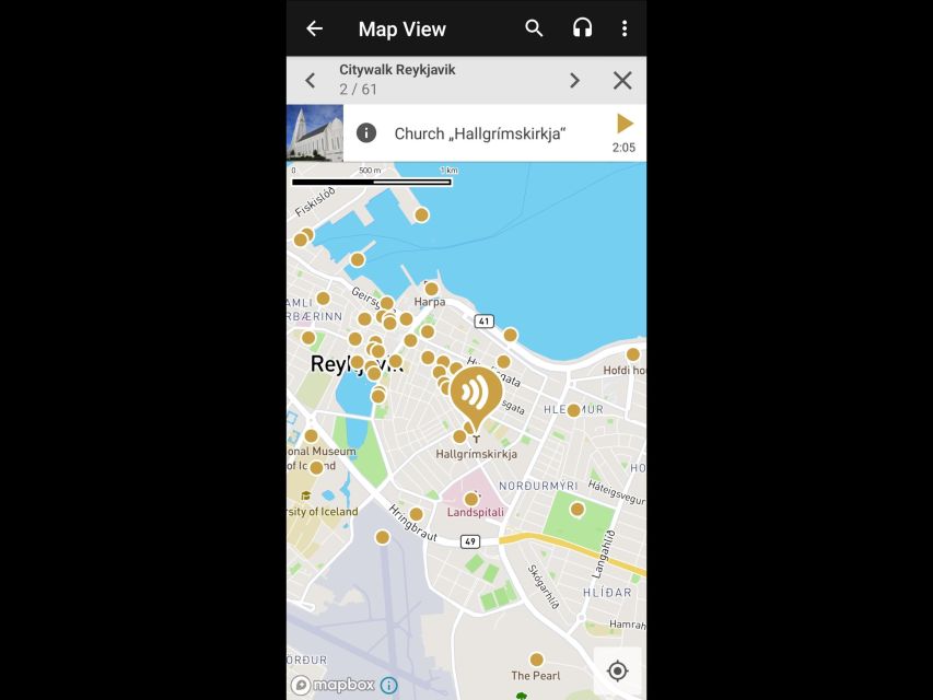 Reykjavik: Citywalk Tour - Audioguide in English & German - Key Points