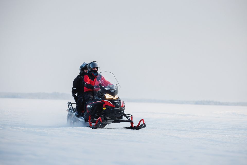 Rovaniemi: Ice Fishing & Snowmobile Safari Combo Day - Key Points