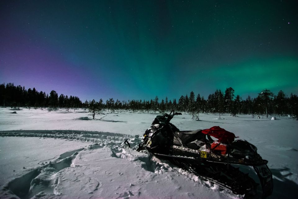 Saariselkä/Inari: Evening Snowmobile Tour With Fire & Dinner - Key Points