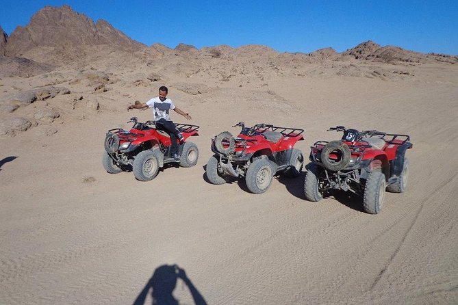 Sunset 5HOURS ATV Pugy Jeep From Hurghada Sahl Hashesh Makadi Bay Algouna Safaga - Key Points