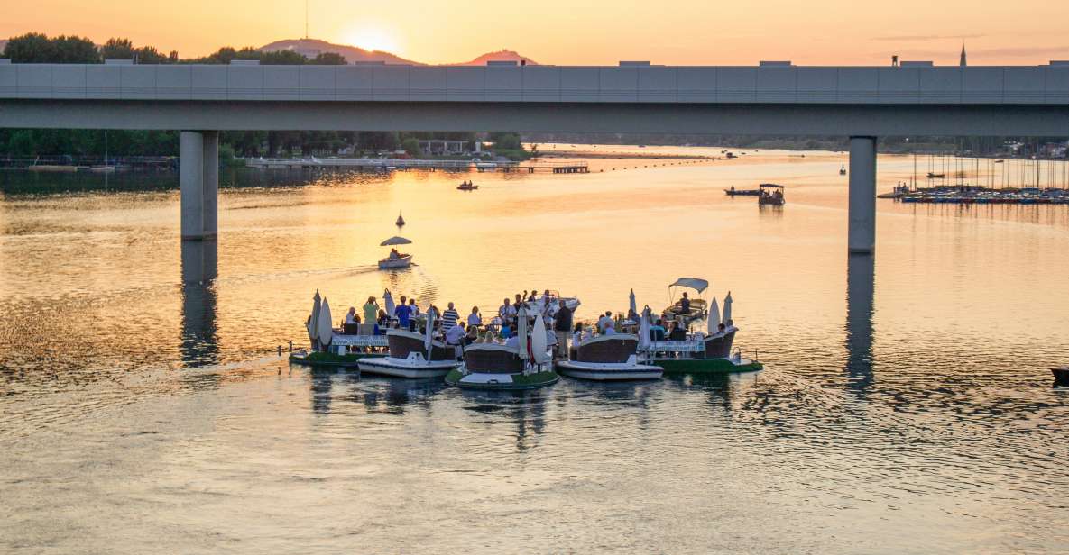 Vienna: E-Boat Rental With Included Sunset Dinner on Danube - Key Points