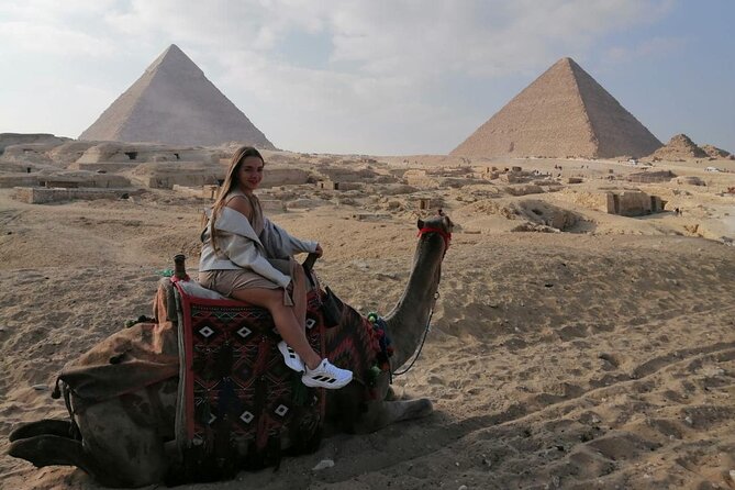 VIP Tour Private Giza Pyramids Memphis City Sakkara Camel Lunch - Key Points