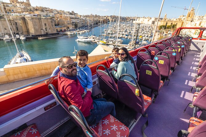 24 Hour Hop On Hop Off Pass Bus + Harbour Cruise Explore Malta At Your Pace