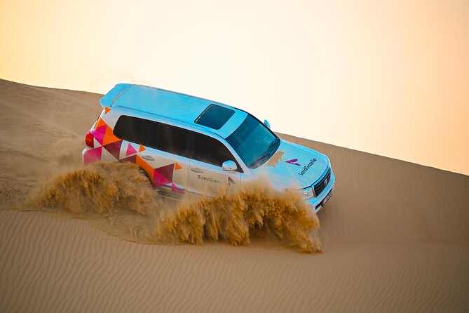 Abu Dhabi Evening Desert Safari Private Car Dune Bashing & Bbq Tour Overview