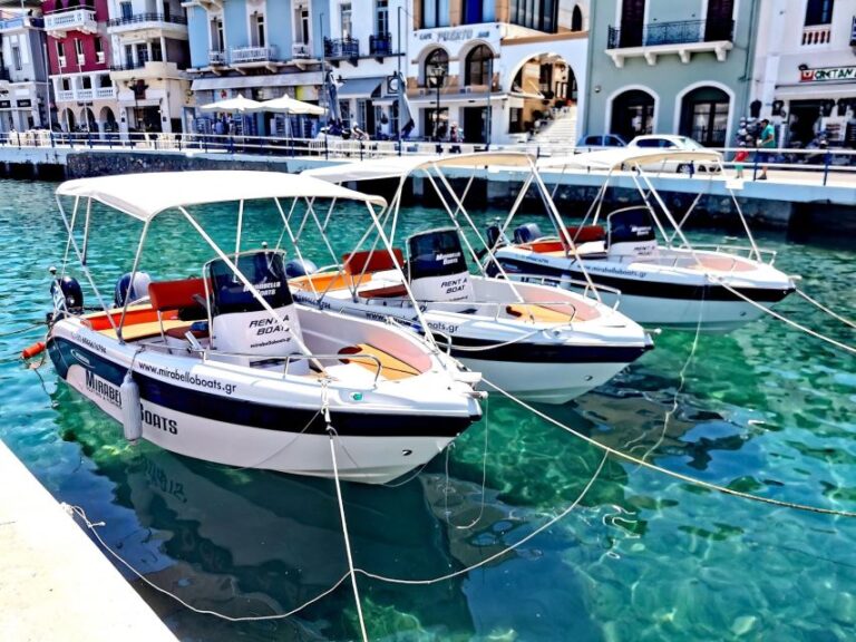 Agios Nikolaos: Motorboat Or Speedboat Rental Activity Overview