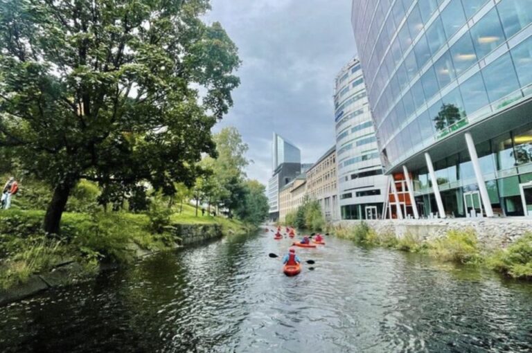 Akerselva River: Urban Paddling Adventure Kayak Tour Tour Overview